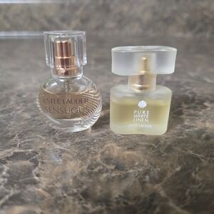 Estee lauder mini perfumes..14 oz. Sensuous and Pure White Linen